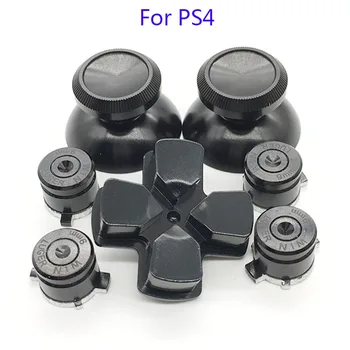 20Set Metalo Kulka Mygtukai ABXY Mygtukai + Thumbsticks Nykščio Grip + Aliuminio Dpad Sony PS4 Žaidimų Valdiklis Gamepad Mod Kit