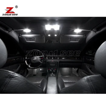 24pc x Canbus Klaidų LED Interjero Dome Žemėlapis Šviesos Rinkinio Pakuotės 1998 į 2004 Audi A6 S6 C5 Avant Sedanas