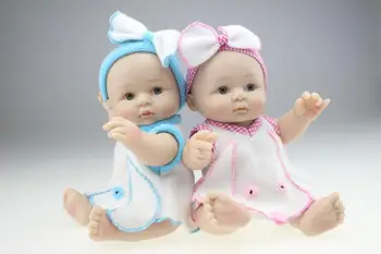 25cm Mini Žaislas Modeliavimas Lėlė Baby Silikono Lėlės Modelis Gražus Baby Shower Lėlės Vaikams Kalėdų, Gimtadienio Dovanos