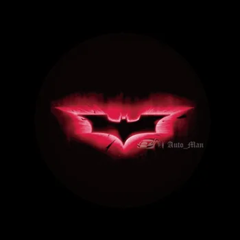 2x 3D Red Batman Logo Laidinio ir Gręžimo Automobilio Duris Sveiki Mandagumo Lazerių Projekcijos Vaiduoklis Šešėlis Balos LED Šviesos #C0213