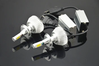 2x H7 priekinių Žibintų Konversijos Rinkinys 40w 6000K H7 12V/24V Galvos Automobilių White Xenon Žibintų Lempos Didelis Rinkinys Gaubliai Lemputes LED žibintų