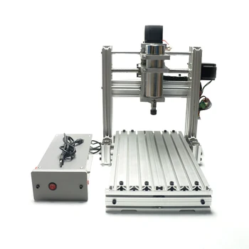 300W cnc router engraving machine mach3 control mini diy wood lathe 3020 3axis work stroke 200*300*95mm