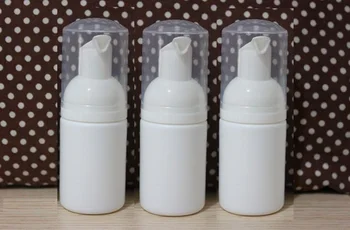 30ml balto PUTŲ PUTĖSIAI BUTELĮ ar veido valiklį, rankų plovimo butelis gali būti naudojami kosmetikos pakuotės