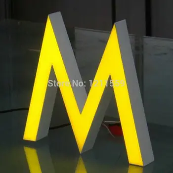 3D Lauko epoksidinės dervos led kanalų raidės ženklas, grožio salonas ženklai