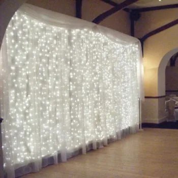 3x3m LED Užuolaidų Žiburiai Kalėdų Pasakų Žibintai Lauko Vandeniui Creative Vestuvių Dekoracijos Įvykis Šalies Prekių