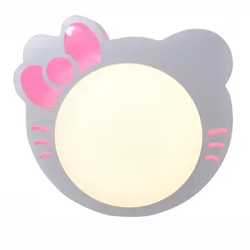56.5 cm, Puikus Animaciją Kačių Vaikų Kambario Lubų Šviesos Mados LED Kūdikio Kambario Lubų Šviesos Mergaitės Kambario Lubų Lempa