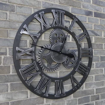 80CM Didelis Sieninis Laikrodis Siųsti 3d Įrankius, Laikrodis, Medinės Duvar Saati Sienos Žiūrėti Reloj Sumalti Relogio de Parede Horloge Murale Namų dekoro