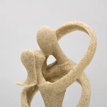 Abstrakčių skulptūrų Kūrybos Dervos Bučiavosi Meilužis Figūrėlės Vestuvių Dovana Statula Meno ir Amatų kolekcija Ornamentu Namų Puošybai