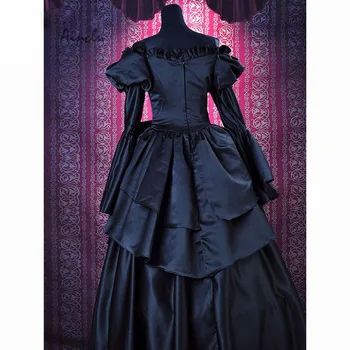 Ainclu Pritaikyti ir suaugusiems, ir vaikams Code Geass C. C Cosplay Kostiumų Black Lolita Dress Versija
