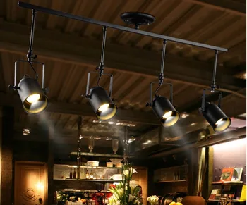 American retro kaustytomis geležies kūrybos kambarį baras, restoranas, parduotuvės led ilgas baras šviesos vietoje celling lempos