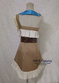 Anime Pocahontas Cosplay Kostiumai, Indijos Squaw Cowgirl Princesė Moterų Išgalvotas Šalis Dress Helovinas Užsakymą