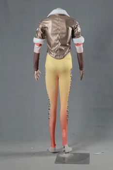 Anime Žaidimas OW Bandomųjų Lena Oxton Cosplay Kostiumas Kostiumas, Cosplay Kostiumu su pirštinėmis pilną custom size kostiumai