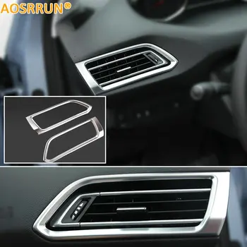 AOSRRUN Automobilių Reikmenys LR Oro kondicionavimo Angos Dangtelį ABS Chrome 