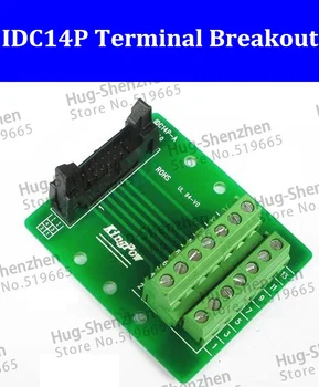 Aukštos Kokybės 14P terminalo PLC terminalo IDC14P terminalo breakout be laikiklis C45 Din Bėgelio--5vnt/daug