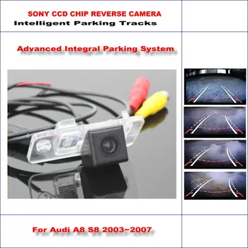 Aukštos Kokybės Intelligentized Automobilių Galinis Atvirkštinio vaizdo Kamera Audi A8 S8 / Audi Q7 / Q7 TDI 2007-2009 NTSC PAL RCA SONY TV Linijų