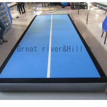 Aukštos kokybės pripučiamos oro bėgių gimnastikos kilimėlis naudotis mokymo kilimėlis baseinas 39.4 ft su nemokama siurblys 12m x 2m x 0,2 m
