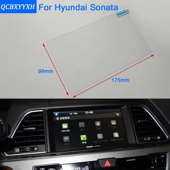 Automobilių Optikos 8 Colių GPS Navigacijos Ekrano Plieno, Stiklo Apsauginė Plėvelė HYUNDAI Sonata 