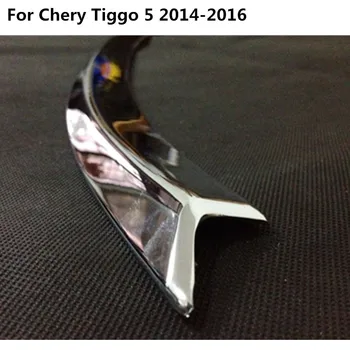 Automobilių padengti apsaugos ABS chrome apdaila Priekinio apatinio Tinklelio Grotelės Grotelės liejimo krašto 1pcs Už Chery Tiggo 5 Tiggo5 m. m. 2016 m.