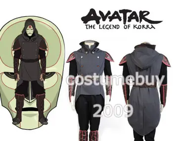 Avatar Legend of Korra Amon Cosplay Suaugusių Vyrų, Pilnas Komplektas Helovyno Cosplay Kostiumų Nemokamas Pristatymas