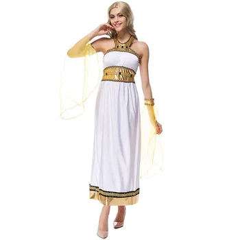 Balta deivė Arabija kostiumas graikų Deivė Suknelė Suknelė Halloween kostiumai moterims