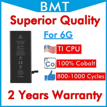 BMT Originalus 5vnt/daug Aukščiausios Kokybės Baterija Kobalto Ląstelių TI CPU 1810mAh 3.82 V iPhone 6 4.7