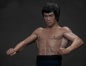 Bruce Lee Modelis Šikšnosparniai Raumenų Statula Modelis Galvos Nuimamas Dvi Galvos ir Drabužių Kinijos Veiksmų Skaičiai Žaislai