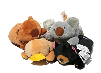 Candice guo animacinių filmų gyvūnų Wombat šeimos koalos ančiasnapis pliušinis žaislas, lėlė krepšys mažų pencilbag pieštukų rinkinį gimtadienio dovana 1pc