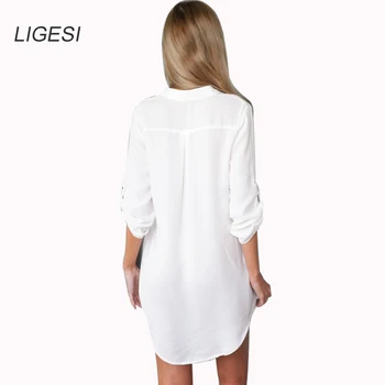Chemise femme moterų mados viršūnes 2017 m. rudenį, balta palaidinė ilgomis rankovėmis marškinėliai moterims palaidinės office marškinėliai blusas y mujer camisas