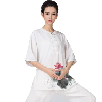 Chi, drabužiai moterims, chi vienodas ponios tai ji tiktų kinijos lotus atspausdintas 3 stilius