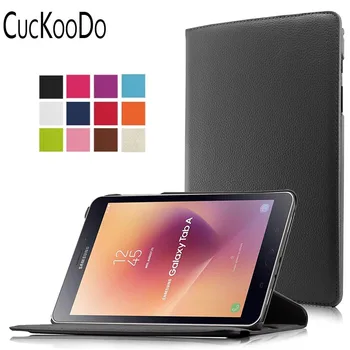 CucKooDo 200Pcs/daug 360 Laipsnių Besisukantis Stovas Case Cover for Samsung Galaxy Tab 8.0 SM-T385 / T380 2017 Spaudai
