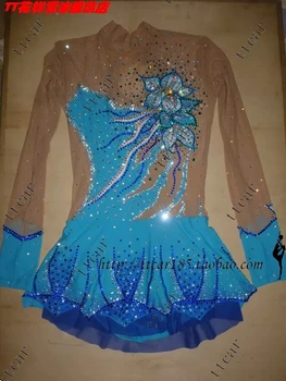 Custom Dailiojo Čiuožimo Suknelės Grakštus Naujas Prekės ženklas Mergaičių Ledo Čiuožimo Suknelės Konkurencijos DR4274