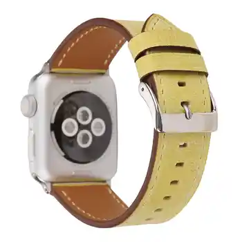 DAHASE Macaron Diržu, Apple Watch Band 42mm 38mm Serijos 1/2/3 natūralios Odos Žiūrėti Juostoje 