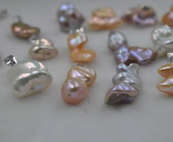Daug speciali Baroko Natūralių perlų karolius, 15 VNT 11-17*14-30mm
