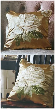 Deluxe Šviesos Choco Dideli Gėlių Lapai Siuvinėjimas Šilku, Pavyzdžiui, Užuolaidų Sofa-lova, Kėdės Pagalvių Apmušalų Audinio Plotis 140cm parduoti iki skaitiklio