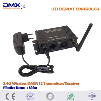 DHL Nemokamas pristatymas 5vnt Moterų belaidžio DMX Imtuvas+ 3pcs 2.4 G LCD Dmx 512 Belaidžio Siųstuvo/Imtuvo Apšvietimo Reguliatorius
