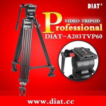 DIAT A203TVP Profesinės Aliuminio Nešiojamų Video Trikojis su Hidrauline Galvos Skaitmeninis DSLR Fotoaparato Stovas trikojis manfrotto miliboo