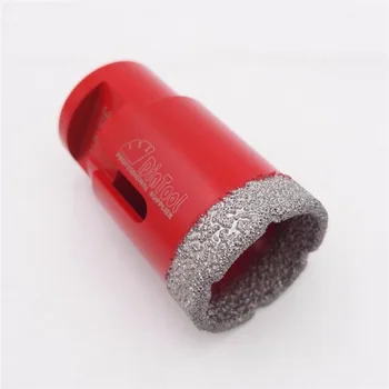 DIATOOL 10vnt/pk Raudonos Spalvos Dulkių Brazed Diamond Core Bitai Su M14 Ryšys, Gręžimo Bitai