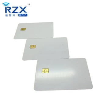 Didmeninė 1000PCS standartinio dydžio, baltos spalvos PVC tuščią rašalinis kortelės kontaktų IC kortelės su SLE4442/5542