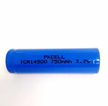 Didmeninė 50pcs/daug PKCELL ICR14500 750mAh 3.7 V, Li-ion Įkraunama Baterija AA Dydžio, kaip 14mm*50mm Fiksuoto Viršų