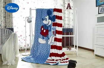 Dryžuotas Mickey mouse antklodė 200*230cm karalienės dydžio lovatiesės disney animacinių filmų užvalkalai berniukas vaikai antklodė minkštą šiltą kraiką doona