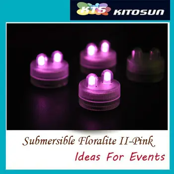 Dvigubas super kokybės žvakė vandeniui led gėlių šviesos diodų (LED Povandeninis Vestuvių Gėlių Dekoracijos Žvakė Arbata šviesos
