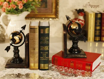 Europos Namų Dekoravimo Dekoro dervos pasaulyje knyga tyrimo biuro apdailos amatų spinta stovas knygoms Bookends