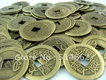 Feng Shui 100VNT 2CM I-Ching Monetos/Senovės Kinų Monetos,Laimingas Kinijos Monetos /Fengshui monetos