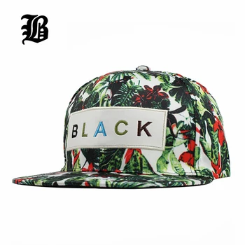 [FLB] Gėlių Etiketės Snapback Cap Hip-Hop Bžūp Gėlių Casquette Snap Back Mados Beisbolo kepuraitę Gorras Vyrų Įrengtas Snapback Skrybėlę