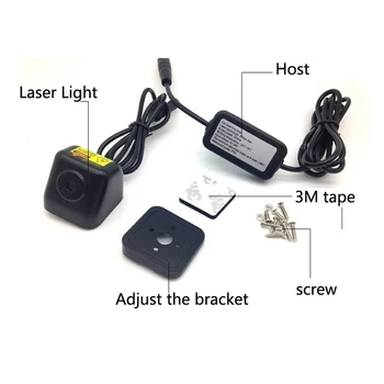 FUGSAME Naujo Produkto 12V LED Automobilių Saugos Įspėjamoji Lemputė Auto Lazerio Uodega Rūko žibintas Stabdžių Žibintas