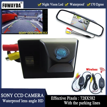 FUWAYDA 4.3 Automobilio galinio vaizdo Veidrodėlio Ekranas+ SONY CCD HD LED Naktinio Matymo 170 Automobilis automobilio Galinio vaizdo Kamera OYOTA Land Cruiser LC