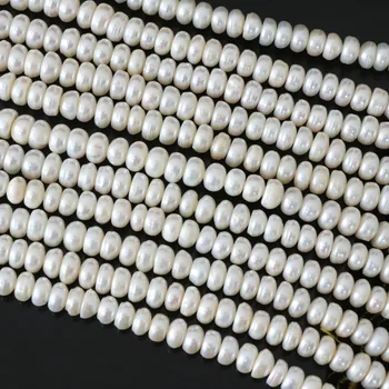 Gamtos kultūringas gėlavandenių baltųjų perlų gamtos abacus mygtuką prarasti karoliukai 