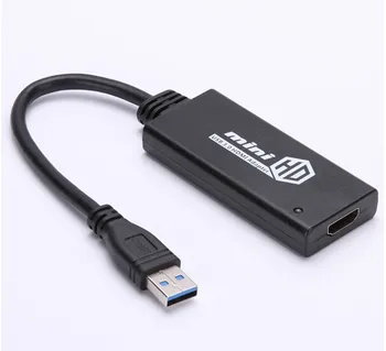HD 1080P USB 3.0 HDMI Vaizdo Kabelis Adapteris Keitiklis PC Laptop #DY1908