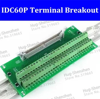 IDC60P IDC 60 Pin Male Jungtis 60P Gnybtų Bloko Breakout Valdybos Adapteris PLC 