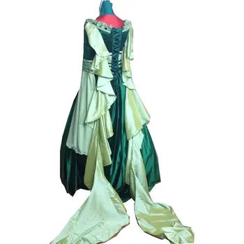 Istorija klientas-pagaminti Pilka Renesanso Suknelė Vintage Kostiumai Viktorijos Suknelė Steampunk suknelė Gotikos Helovinas Dress C-447